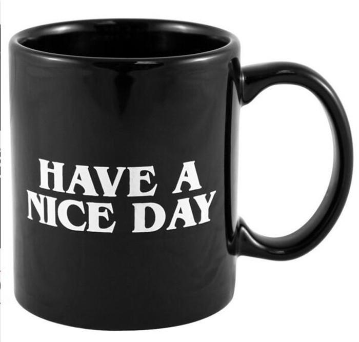 Funny Coffee Mugs Middle Finger Have a nice day