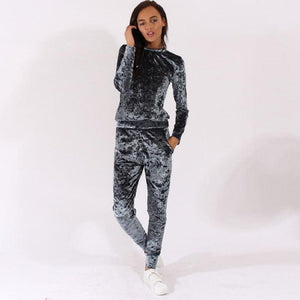 Fashion - Wonderful Tracksuit In Soft Velvet