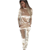 Fashion - Wonderful Tracksuit In Soft Velvet