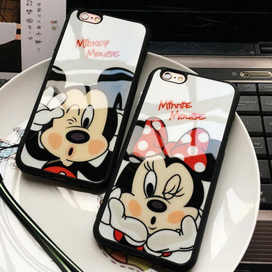 Phone Accessories - Beautiful Mickey Mouse And Minnie IPhone Case - FREE Shipping For USA