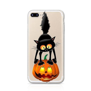 Phone Accessories - Halloween Black Cat IPhone Case - Just Pay Shipping