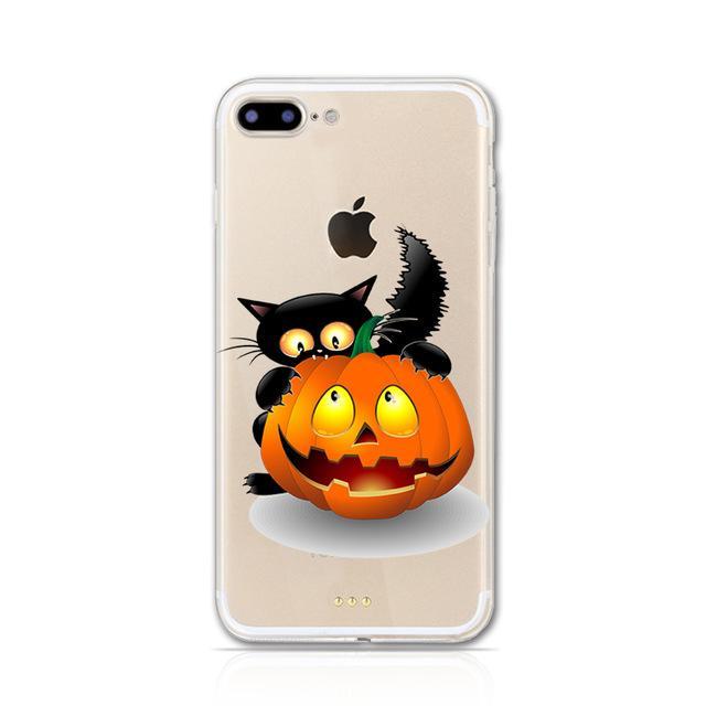 Phone Accessories - Halloween Black Cat IPhone Case - Just Pay Shipping