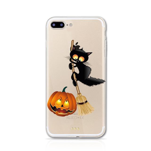 Phone Accessories - Halloween Black Cat IPhone Case - Just Pay Shipping