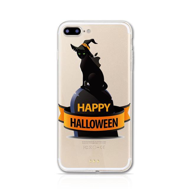 Phone Accessories - Halloween Black Cat IPhone Case - Just Pay Shipping