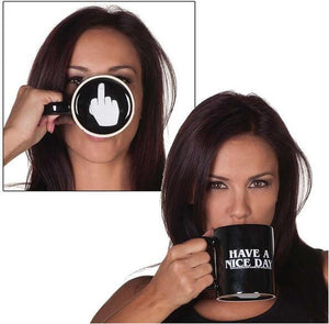 Funny Coffee Mugs Middle Finger