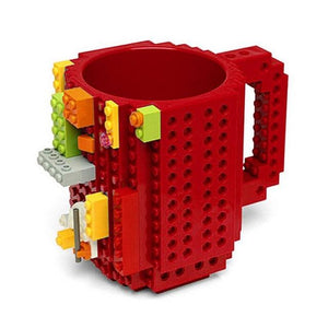 Costruction Set Toys Coffee Mug Red