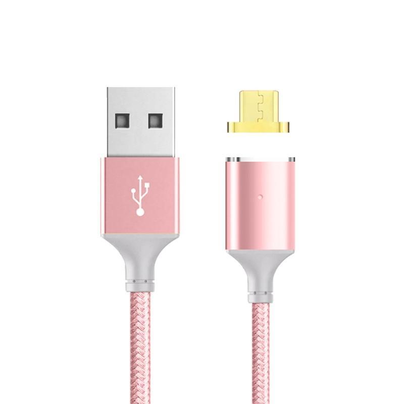 Technology - Micro Usb Magnetic Cable, Nylon Braided Fast Charge USB For Android