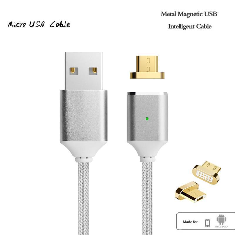 Technology - Micro Usb Magnetic Cable, Nylon Braided Fast Charge USB For Android